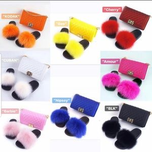 Eva slippers with matching bag